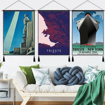 Trieste Harbour City Italy Vintage Travel Hanging Cloth Cotton Line Paintings Posters Home Decoration Wall Hanging Tapestry Gift
Trieste Harbour City Italy Vintage Travel Hanging Cloth Cotton Line Paintings Posters Home Decoration Wall Hanging Tapestry Gift