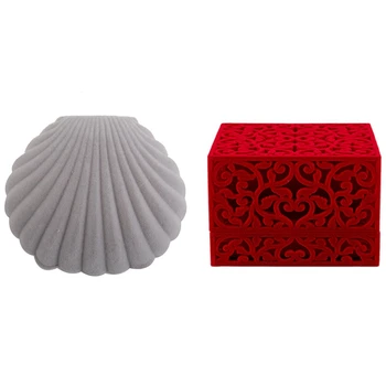 2 Pcs Engagement Wedding Jewelry Box Holder Display Gift Bracelet Box, Grey & Red
2 Pcs Engagement Wedding Jewelry Box Holder Display Gift Bracelet Box, Grey & Red