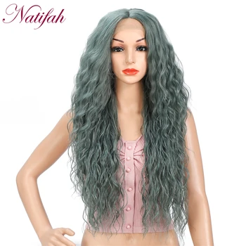 Natifah Green Curly Long Wavy Wig 150%Density Synthetic Lace Front Wig 28inch Middle Part Deep Wave Cosplay Wig For Women
Natifah Green Curly Long Wavy Wig 150%Density Synthetic Lace Front Wig 28inch Middle Part Deep Wave Cosplay Wig For Women