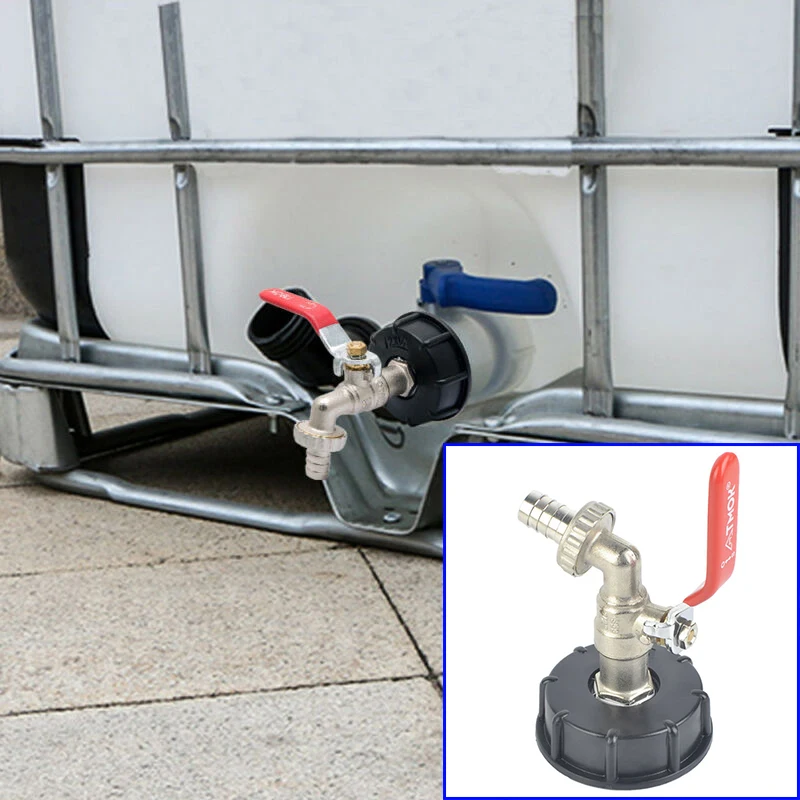IBC Tank Adapter S60X6 To 1/2\" Lever Brass Garden Tap & Connector Tank Cap Kit
IBC Tank Adapter S60X6 To 1/2\" Lever Brass Garden Tap & Connector Tank Cap Kit