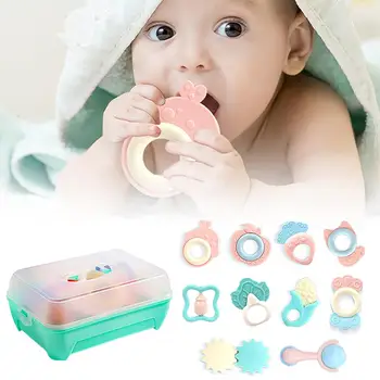 10PCS/Set Baby Toys Rattles Set Infant Grasping Grab Toys Spin Shaking Bell Musical Toy Set Reusable Early Educational Toys
10PCS/Set Baby Toys Rattles Set Infant Grasping Grab Toys Spin Shaking Bell Musical Toy Set Reusable Early Educational Toys