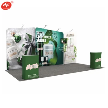 8ft 10ft Custom Modern Exhibtion Booth Design Backdrop Wall And Hallow Board Promotion Table 
8ft 10ft Custom Modern Exhibtion Booth Design Backdrop Wall And Hallow Board Promotion Table