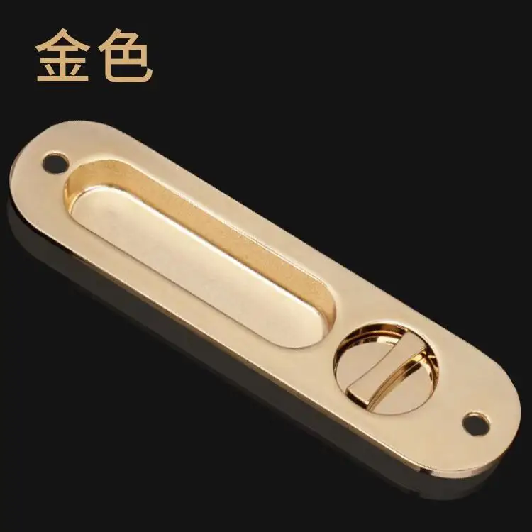 Generic Red BronzeInvisible Door Locks Handle Doublesided Durable For