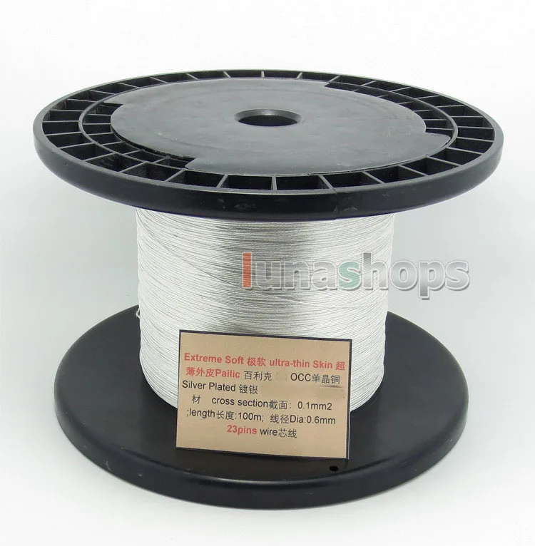 LN004455 Extreme Soft 10m Pailic OCC + Silver Plated Signal Cable 23/0.1mm2 Dia:0.6mm For DIY Hifi Parts
LN004455 Extreme Soft 10m Pailic OCC + Silver Plated Signal Cable 23/0.1mm2 Dia:0.6mm For DIY Hifi Parts