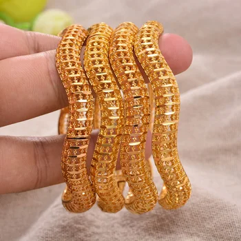 Annayoyo 24K Fashion 4Pcs/lot Gold Color Bangles For Women African Bride Bracelet Jewelry Gifts
Annayoyo 24K Fashion 4Pcs/lot Gold Color Bangles For Women African Bride Bracelet Jewelry Gifts