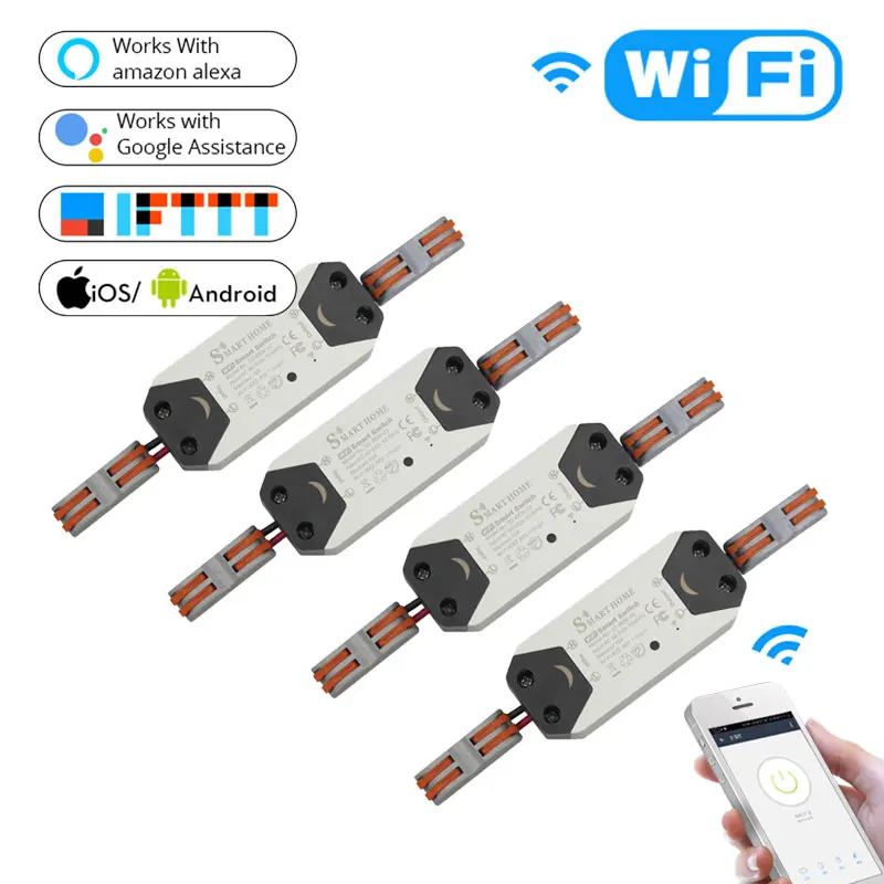 DIY WiFi Smart Light Switch Universal Breaker Timer Wireless Remote Control Works with Alexa Google Home Smart Home
DIY WiFi Smart Light Switch Universal Breaker Timer Wireless Remote Control Works with Alexa Google Home Smart Home