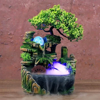 Miniatures Waterfall Backflow Incense Burner Desktop Fountain Fake Mountain Color Changing LED Light Humidifier Home Decor
Miniatures Waterfall Backflow Incense Burner Desktop Fountain Fake Mountain Color Changing LED Light Humidifier Home Decor