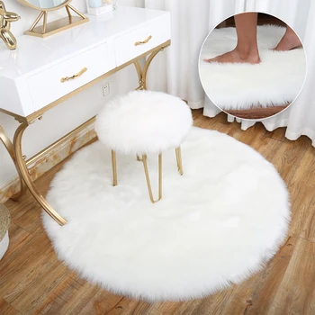 Artificial Sheepskin Rug Chair Cover Bedroom Mat Artificial Wool Warm Hairy Carpet Seat Textil Fur Area Rugs 30/50/60/90cm 
Artificial Sheepskin Rug Chair Cover Bedroom Mat Artificial Wool Warm Hairy Carpet Seat Textil Fur Area Rugs 30/50/60/90cm