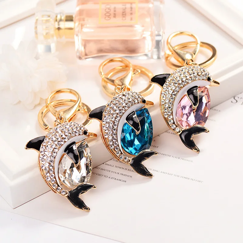 Hand Set Diamond Fashionable Temperament Bag Hanging Ornaments Holding Diamond Dolphin Key Chain Car Ornaments
Hand Set Diamond Fashionable Temperament Bag Hanging Ornaments Holding Diamond Dolphin Key Chain Car Ornaments