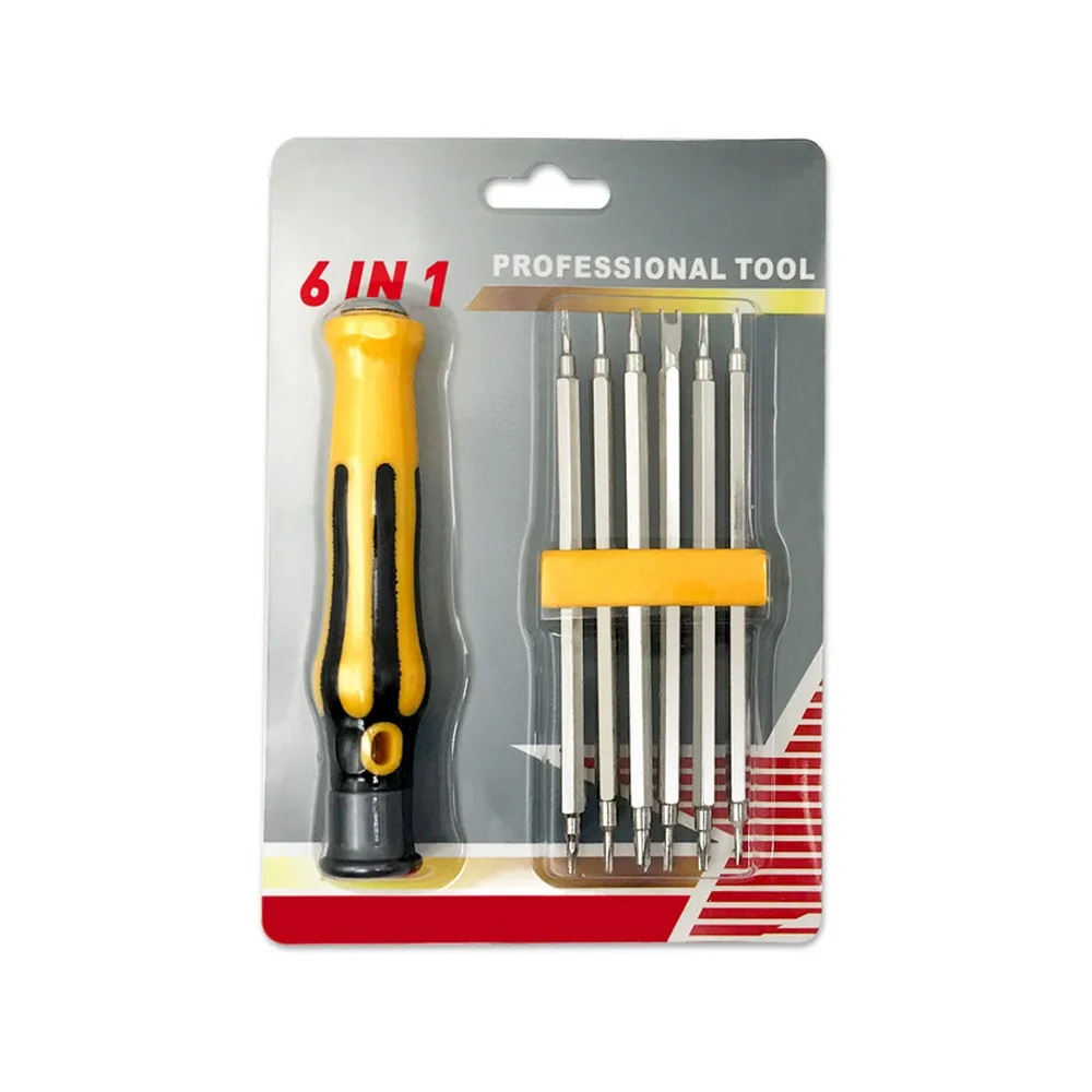 6 In 1 Screwdriver Set Precision Magnetic Screwdriver Set Hexagonal Plum Y-shaped U-shaped Triangle Repair Hand Tools Kits
6 In 1 Screwdriver Set Precision Magnetic Screwdriver Set Hexagonal Plum Y-shaped U-shaped Triangle Repair Hand Tools Kits