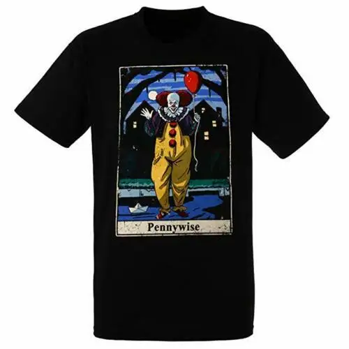 IT Pennywise Tarot Card Clown Stephen King Horror Movie Goth Punk T Shirt 12-76 T Shirt
IT Pennywise Tarot Card Clown Stephen King Horror Movie Goth Punk T Shirt 12-76 T Shirt
