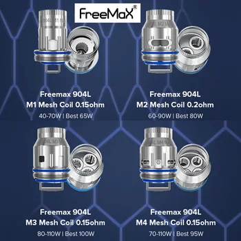 Original Freemax 904L X Mesh Coil for Fireluke 2/Fireluke 3/Fireluke Mesh Tank 0.15ohm/0.2ohm Mesh Coil E-cig Vape Coil Head
Original Freemax 904L X Mesh Coil for Fireluke 2/Fireluke 3/Fireluke Mesh Tank 0.15ohm/0.2ohm Mesh Coil E-cig Vape Coil Head