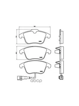 Brake disc pads front. Audi Q3 (8ub 8ug) 06/11- / Seat Alhambra (710 711) 06/10- / V Brembo art. p85112
Brake disc pads front. Audi Q3 (8ub 8ug) 06/11- / Seat Alhambra (710 711) 06/10- / V Brembo art. p85112