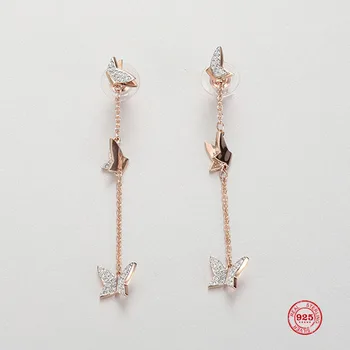 2020 New Fashion Charm Sterling Silver Original 1:1 Copy, Asymmetric Design Butterfly Element Earrings Women Luxury Jewelry Gift
2020 New Fashion Charm Sterling Silver Original 1:1 Copy, Asymmetric Design Butterfly Element Earrings Women Luxury Jewelry Gift