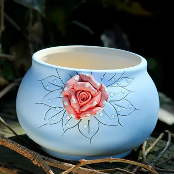 1 pieces Ceramic vase Succulent soil planter Beautiful ceramic pot 10CM*10CM*8CM
1 pieces Ceramic vase Succulent soil planter Beautiful ceramic pot 10CM*10CM*8CM