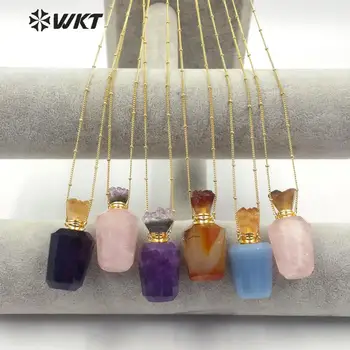 WT-N1169 WKT Sweet and romantic Stone Perfume Bottle Necklace 18 Inch +2 Inch Extend Chain Metal Necklace Women Necklace
WT-N1169 WKT Sweet and romantic Stone Perfume Bottle Necklace 18 Inch +2 Inch Extend Chain Metal Necklace Women Necklace