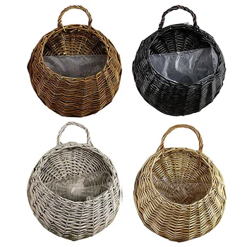 Flower Planter Wall Hanging Wicker Rattam Basket Garden Vine Pot Indoor Plants Holder Baskets Home Decoration Tool Accessories
Flower Planter Wall Hanging Wicker Rattam Basket Garden Vine Pot Indoor Plants Holder Baskets Home Decoration Tool Accessories