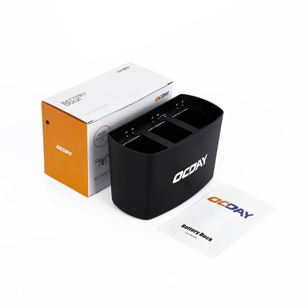 OCDAY 3 in 1 3 Port Battery Dock Battery Charger LED indicators Intelligent charging management for DJI Phantom 2 3
OCDAY 3 in 1 3 Port Battery Dock Battery Charger LED indicators Intelligent charging management for DJI Phantom 2 3