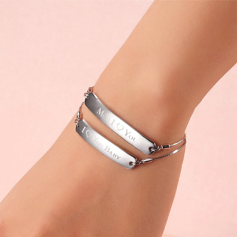 S925 Fine Silver English Bracelets Lettered Hand Jewelry Korean-style Parent And Child Set Cute Silver Bracelets Jewelry
S925 Fine Silver English Bracelets Lettered Hand Jewelry Korean-style Parent And Child Set Cute Silver Bracelets Jewelry