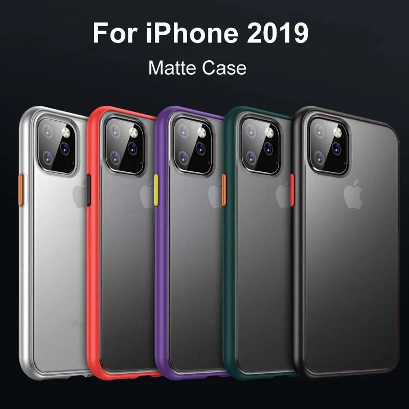 Shockproof Case for iPhone 11 Pro Soft TPU Translucent Transparent PC Back Cover For iPhone 11 6.1 / 11 Pro Max Thin Matte Case
Shockproof Case for iPhone 11 Pro Soft TPU Translucent Transparent PC Back Cover For iPhone 11 6.1 / 11 Pro Max Thin Matte Case
