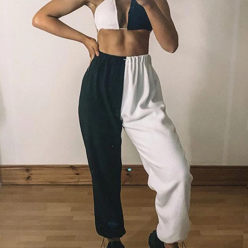 Black and White Patchwork Pants Women Knit Loose Trousers Woman Hip Hop Harem Pants Casual Female Sweatpants 2020 Autumn
Black and White Patchwork Pants Women Knit Loose Trousers Woman Hip Hop Harem Pants Casual Female Sweatpants 2020 Autumn