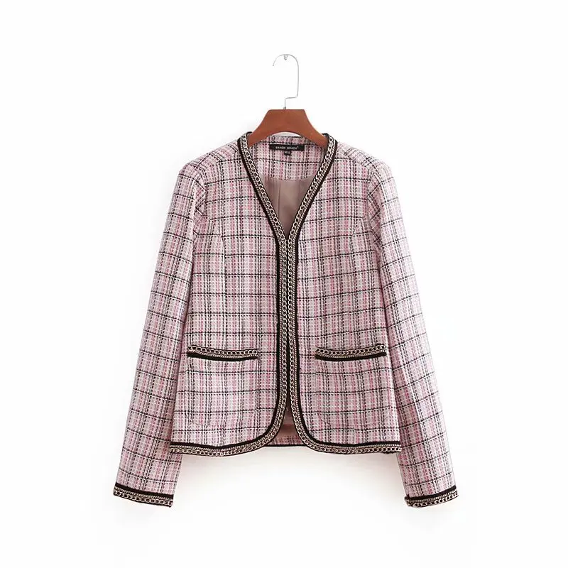 2019 Spring New Style Western Style V-neck Chain Soft It Casual Versatile Suit Jacket
2019 Spring New Style Western Style V-neck Chain Soft It Casual Versatile Suit Jacket