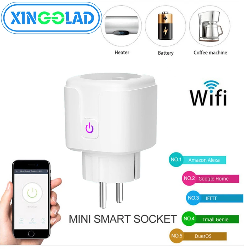 16A Wifi Smart EU Plug Power Socket Wireless Remote Control Smart Socket Phone App Control Wifi Smart Home Outlet Timer
16A Wifi Smart EU Plug Power Socket Wireless Remote Control Smart Socket Phone App Control Wifi Smart Home Outlet Timer