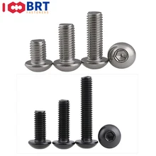 10/50pcs M2 M2.5 M3 M4 M5 304 A2 Stainless Steel Black ISO7380 Hexagon Hex Socket Round Cap Head Button Allen Bolt Screw
10/50pcs M2 M2.5 M3 M4 M5 304 A2 Stainless Steel Black ISO7380 Hexagon Hex Socket Round Cap Head Button Allen Bolt Screw