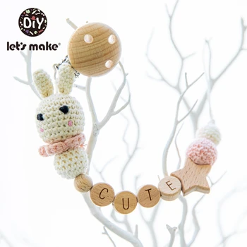 Let's Make 1pc Pacifier Chain Baby Teeting Chains Crochet Rabbit Beads Wooden Clips Wood Beads Teether Tiny Rod Kids Dummy Clips
Let's Make 1pc Pacifier Chain Baby Teeting Chains Crochet Rabbit Beads Wooden Clips Wood Beads Teether Tiny Rod Kids Dummy Clips
