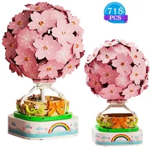 Creation Diy Sakura Music Box Building Blocks Kit Hot Air Balloon with Lights Bricks Educational Children Toys Girl Gifts
Creation Diy Sakura Music Box Building Blocks Kit Hot Air Balloon with Lights Bricks Educational Children Toys Girl Gifts