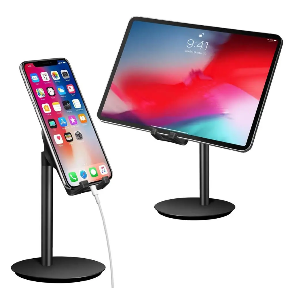 Adjustable Cell Phone Tablet Stand Aluminum Desktop Cellphone Stand with Anti-Slip Base Convenient Charging Port Fits All Phones
Adjustable Cell Phone Tablet Stand Aluminum Desktop Cellphone Stand with Anti-Slip Base Convenient Charging Port Fits All Phones