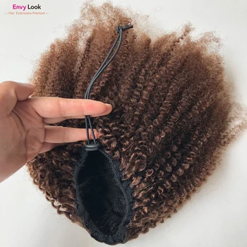 ENVY LOOK Drawstring Color 4 Afro Kinky Curly Ponytail Machine Remy Brazilian Hair Extensions Pony Tail For Hair Salon
ENVY LOOK Drawstring Color 4 Afro Kinky Curly Ponytail Machine Remy Brazilian Hair Extensions Pony Tail For Hair Salon