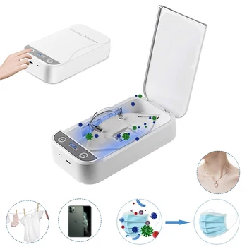 UV Phone Sterilizer Box Disinfection lamp Mobile Phone Personal Sanitizer masks Watch Ultraviolet Disinfector Box
UV Phone Sterilizer Box Disinfection lamp Mobile Phone Personal Sanitizer masks Watch Ultraviolet Disinfector Box