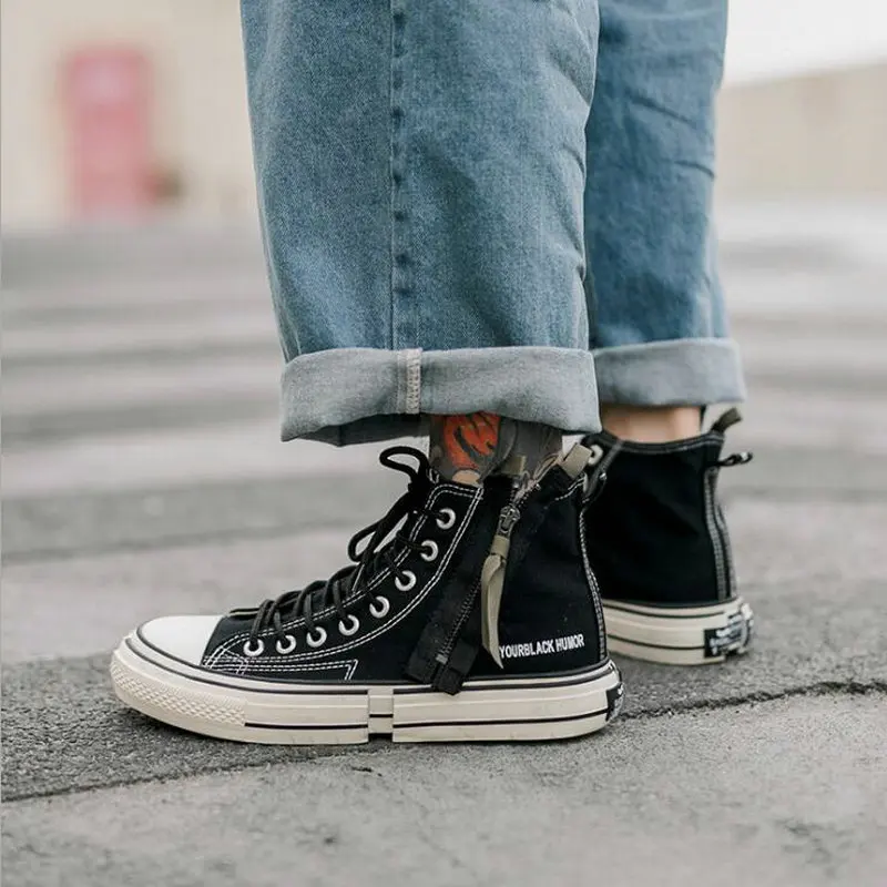 Men Thick bottom zipper Breathable Trainers Walking Zapatillas Canvas Shoes Zapatillas Hombre Men's Casual Shoes Sneakers A54-27
Men Thick bottom zipper Breathable Trainers Walking Zapatillas Canvas Shoes Zapatillas Hombre Men's Casual Shoes Sneakers A54-27