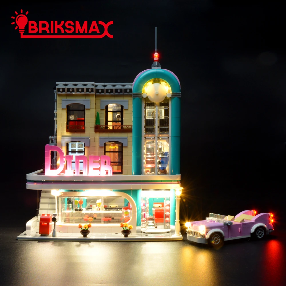 BriksMax Led Light Kit For Creator Expert Downtown Diner Building Blocks Model Lighting Set Compatible With 10260
BriksMax Led Light Kit For Creator Expert Downtown Diner Building Blocks Model Lighting Set Compatible With 10260