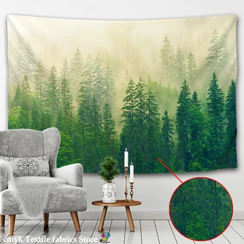 

Forest Plant Landscape Tapestry Natural Scenery Tapestry Wall Hanging Indian Throw Mandala Hippie Bedspread Bohemian Home Decor
