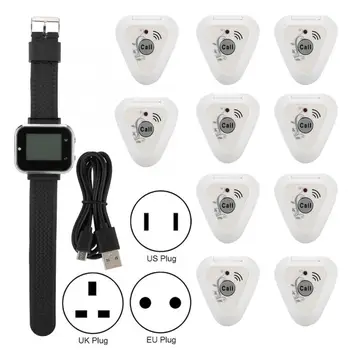 Calling Pagers System 2020 New Portable CTW06+CTT31 Wireless Pager System Charging Watch Mobile Receiving Host + 10 Pcs Pagers
Calling Pagers System 2020 New Portable CTW06+CTT31 Wireless Pager System Charging Watch Mobile Receiving Host + 10 Pcs Pagers