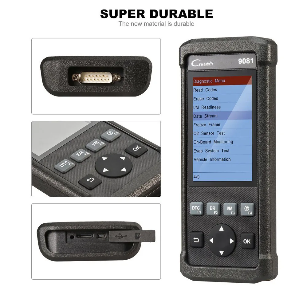 Launch CReader 9081 Full OBD2 Car Scanner OBD2 DIY Code Reader Auto Diagnostic Tool with 11 Special Functions OBD Tester CR9081
Launch CReader 9081 Full OBD2 Car Scanner OBD2 DIY Code Reader Auto Diagnostic Tool with 11 Special Functions OBD Tester CR9081