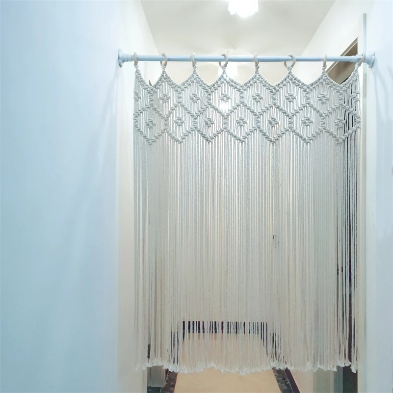 Nordic Boho Macrame Woven Lampshade - Handcrafted Pendant Light Cover 6 H3e9ca072bb764ad6892696ce7de843f8p