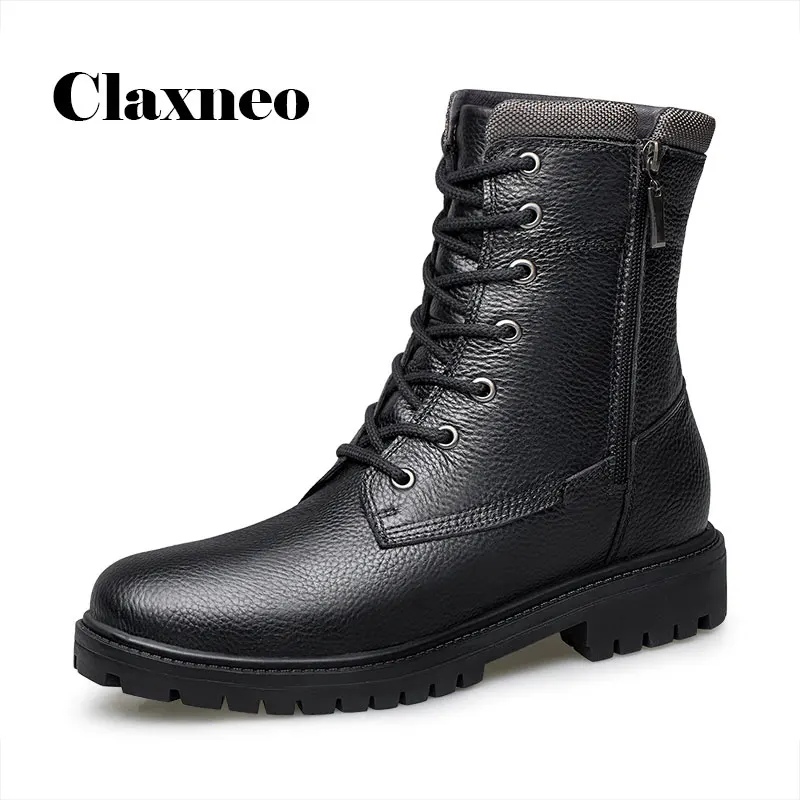 CLAXNEO Man High Boots Genuine Leather Winter Boot Fur Male Snow Shoes Handmade Zipper clax Men's Walking Footwear Big Size
CLAXNEO Man High Boots Genuine Leather Winter Boot Fur Male Snow Shoes Handmade Zipper clax Men's Walking Footwear Big Size