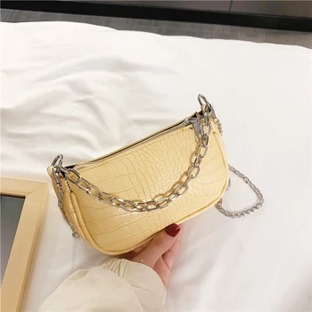 Crocodile print Women Handbag And Purse Trendy Retro Women Chain Shoulder Bag Leather Solid Color 2020 Female Crossbody Bags
Crocodile print Women Handbag And Purse Trendy Retro Women Chain Shoulder Bag Leather Solid Color 2020 Female Crossbody Bags