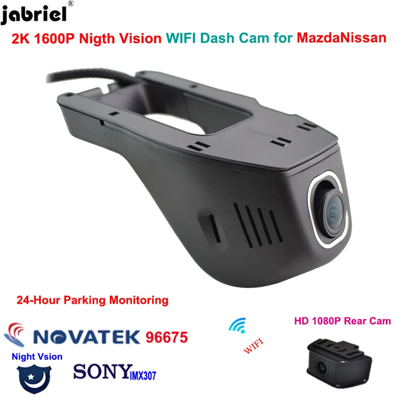 2K 1600P Wifi Dash Cam Car DVR Camera Recorder for Nissan qashqai j11 j10 juke x trail t32 Rogue for Mazda 3 6 cx-5 CX-30 MX-30
2K 1600P Wifi Dash Cam Car DVR Camera Recorder for Nissan qashqai j11 j10 juke x trail t32 Rogue for Mazda 3 6 cx-5 CX-30 MX-30
