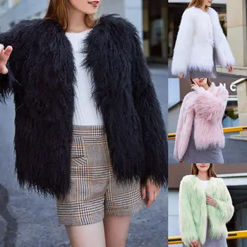 Faux Fur Coat Women Autumn Winter Fluffy 2019 Plush Coat Fashion Solid Long Sleeve Loose Coat Warm Soft Outwear
Faux Fur Coat Women Autumn Winter Fluffy 2019 Plush Coat Fashion Solid Long Sleeve Loose Coat Warm Soft Outwear