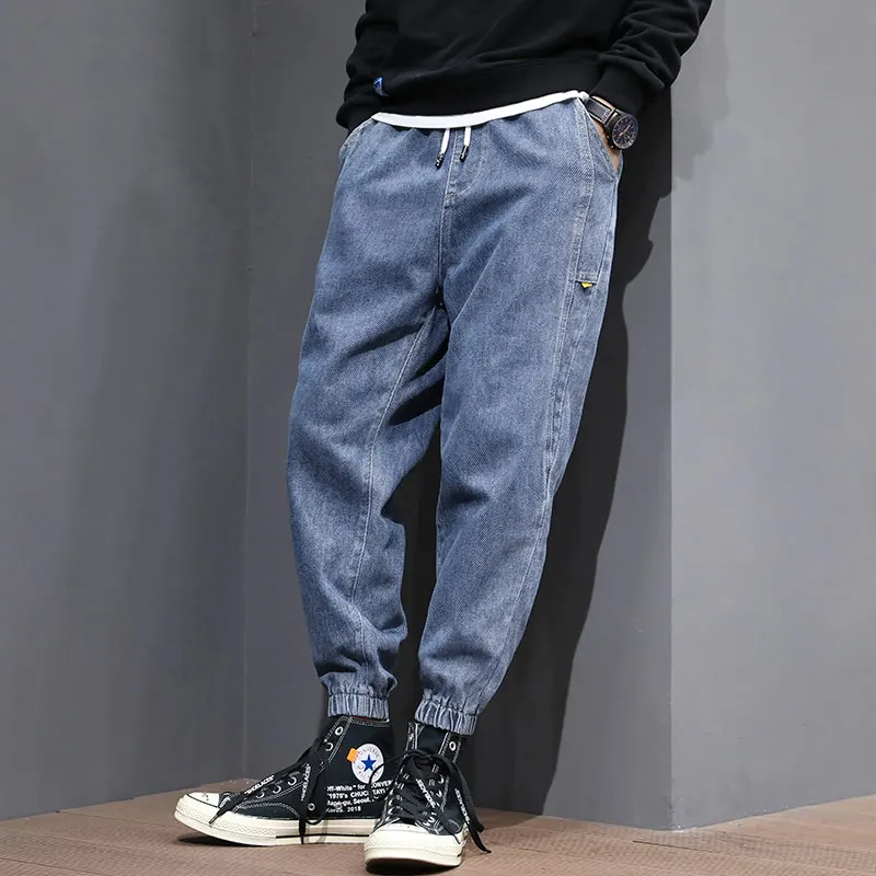 Fashion Sreetwear Men Jeans Loose Fit Spliced Designer Denim Cargo Pants Slack Bottom Size S-5XL Streetwear Hip Hop Jeans Men
Fashion Sreetwear Men Jeans Loose Fit Spliced Designer Denim Cargo Pants Slack Bottom Size S-5XL Streetwear Hip Hop Jeans Men