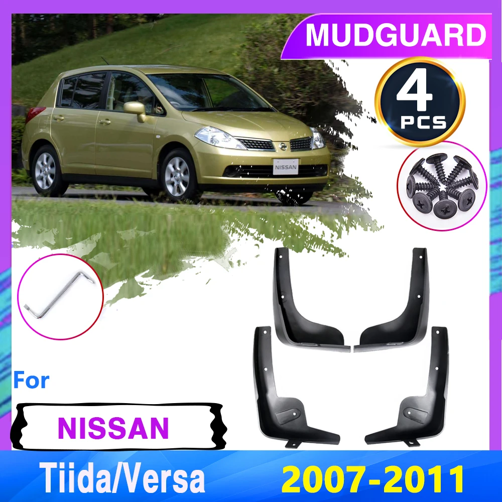 Брызговик Крыло для Nissan Tiida Versa Latio C11 2007 ~ 2011 2008 2009 2010 2012 Всплеск брызговики