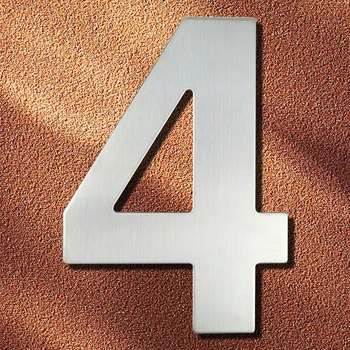 15cm House Number Sign #4 Huisnummer Outdoor Silver 6 inch.Door Numbers Plate Home Address Signage Numeros Casa Exterior Big
15cm House Number Sign #4 Huisnummer Outdoor Silver 6 inch.Door Numbers Plate Home Address Signage Numeros Casa Exterior Big