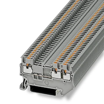 Din rail 1-in 2-out Quick Terminal Blocks PT 1.5/S-TWIN3208155 PHOENIX Type Screwless 3 Conductors Push In Spring Wire Conductor
Din rail 1-in 2-out Quick Terminal Blocks PT 1.5/S-TWIN3208155 PHOENIX Type Screwless 3 Conductors Push In Spring Wire Conductor