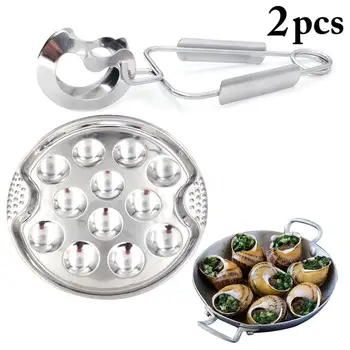 Kapmore Cooking Tools Set Grilling Tray Stainless Steel 12-Grid Snail Baking Pan With Food Tong Cooking Accessories For Kitchen
Kapmore Cooking Tools Set Grilling Tray Stainless Steel 12-Grid Snail Baking Pan With Food Tong Cooking Accessories For Kitchen