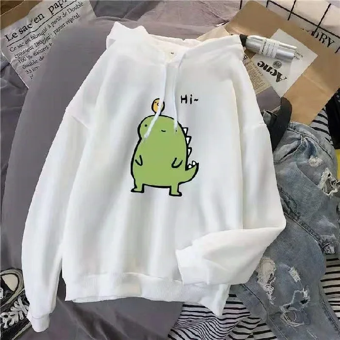 Sweatshirts Kawaii Cartoon Dinosaur Print Hoodies 2021 New Women Hoodies Long Sleeve Plush Fleece Pullover Autumn Tracksuits
Sweatshirts Kawaii Cartoon Dinosaur Print Hoodies 2021 New Women Hoodies Long Sleeve Plush Fleece Pullover Autumn Tracksuits