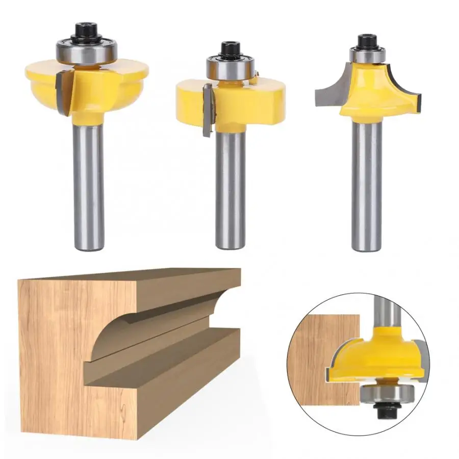 3Pcs Milling Cutter Cemented Carbide Router Bits Milling Cutter Accessories Woodworking Tools
3Pcs Milling Cutter Cemented Carbide Router Bits Milling Cutter Accessories Woodworking Tools